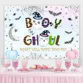 Lofaris Niedlich Rosa Kürbis Halloween babydusche Hintergrund